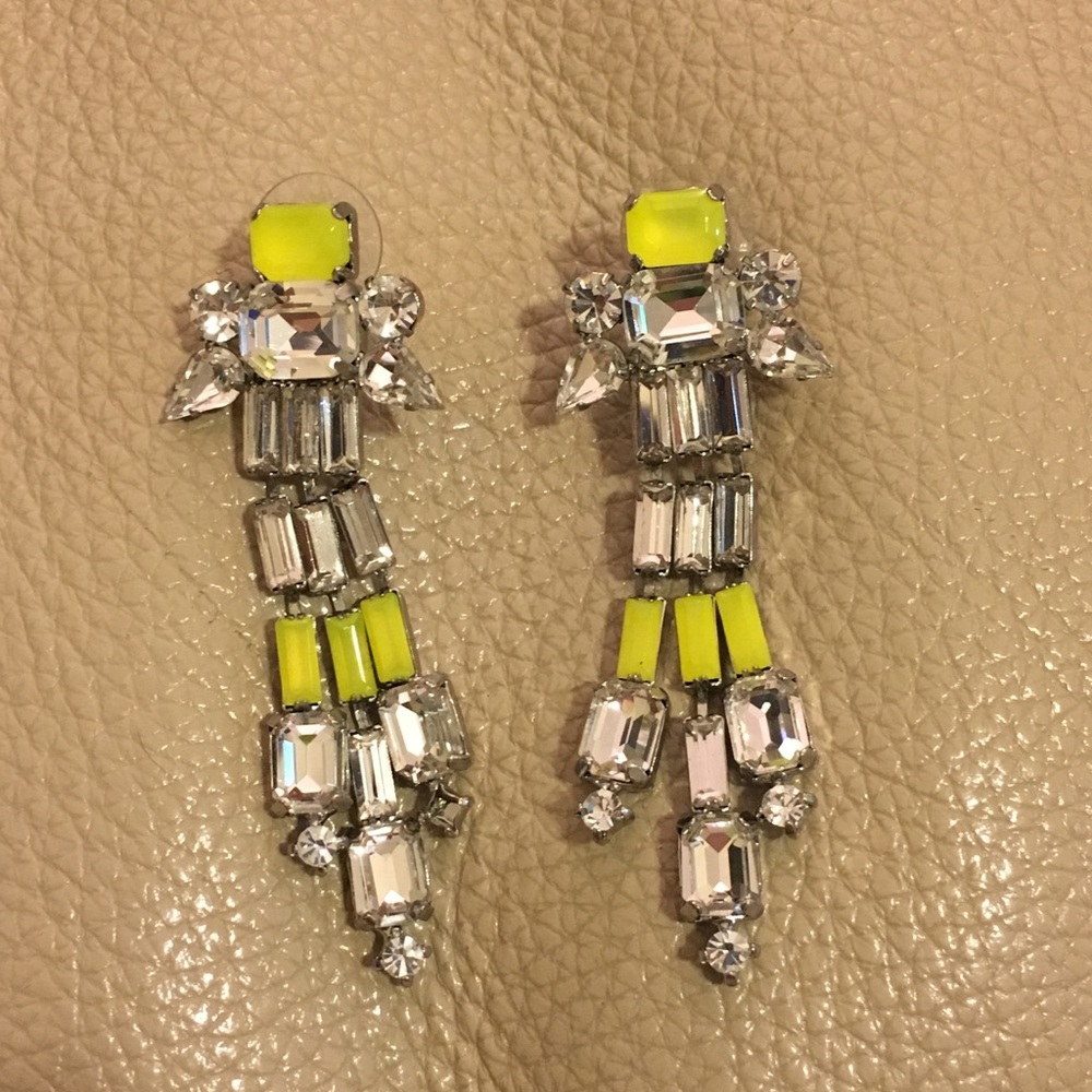 LOFT bold neon statement earrings